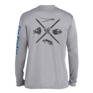 Fin Finder Skulls Performance Longsleeve Grey 2X-Large