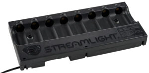 Streamlight 20233 8-Unit Bank Charger Black SL-59/CR123A Battery 12V DC