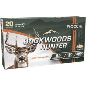 Fiocchi Backwoods Hunter Rifle Ammo 6.5 Creedmoor 120 gr. CHP 20 rd.