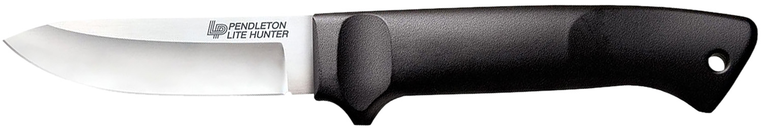Cold Steel CS20SPH Pendleton Lite Hunter 3.63" Fixed Drop Point Plain Cryo Quenched 4116 SS Blade, 4.88" Black Polypropylene Handle
