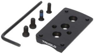 TruGlo TGTG8950M2 Pistol Red Dot Sight Mount Black Nitride Fortress Steel Trijicon RMR Mount