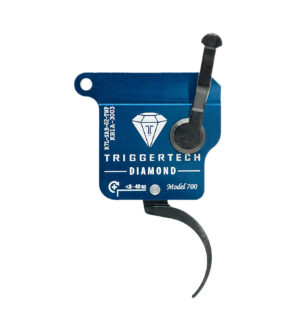 TriggerTech R7LSAB02TNP Diamond Black Curved Fits Remington 700 Left Hand