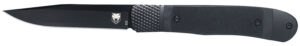 CobraTec Knives CTTHRG10BKO Trapper  Small 3.13" Folding Plain 154CM SS Blade, 4.25" Black G10 Handle