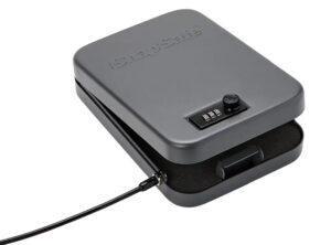 SnapSafe 75240 Lock Box XL Combination/Key Entry Black Steel 10" W x 7" H x 2" D