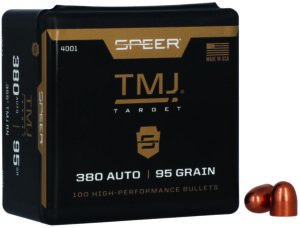 Speer 4001 TMJ 380ACP 95gr Total Metal Jacket 100 Per Box/5 Case