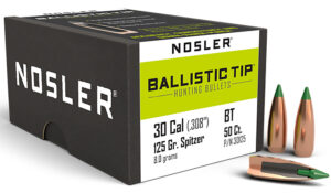 Nosler 30125 Ballistic Tip  30Cal 125gr Spitzer 50/Box
