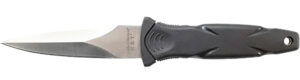 Smith & Wesson Knives SWHRT3 H.R.T. 3.50" Fixed Spear Point Plain Black TPR Handle Includes Sheath 7.5" OAL