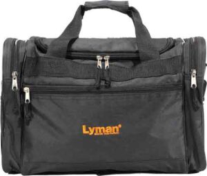 LYMAN HANDGUN RANGE BAG - BLACK NYLON W/CARRY STRAP