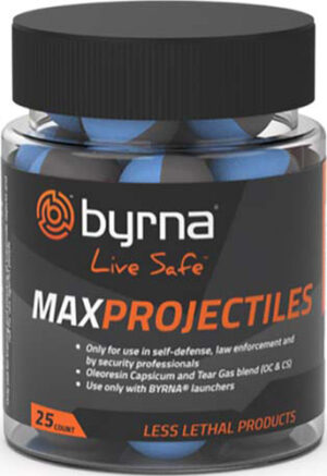 BYRNA MAX PROJECTILES 25 COUNT - TUB .68 CAL