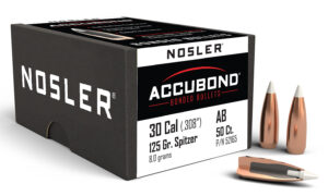 Nosler 52165 AccuBond  30Cal 125gr Spitzer Point 50/Box