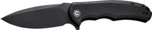 CIVIVI KNIFE PRAXIS 3.75" BLK - COARSE MICARTA/BLK STONEWASHE
