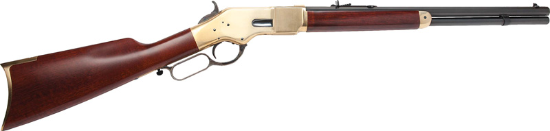 CIMARRON 1866 YELLOWBOY 44SP - 24" OCTAGON BRASS/BLUED WALNUT