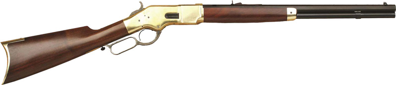 CIMARRON 1866 YELLOWBOY 38-40 - 20" OCTAGON BRASS/BLUED WALNUT