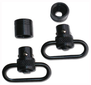 GROVTEC PUSH BUTTON SWIVEL SET - BLACK 1" 2-PACK