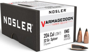 NOSLER BULLETS 20 CAL .204 - 32GR VARMAGEDDON TIPPED 100CT