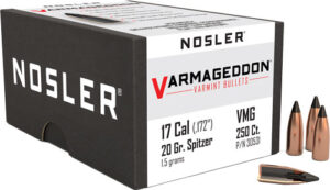 NOSLER BULLETS 17 CAL .172 - 20GR VARMAGEDDON TIPPED 250CT