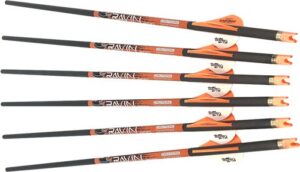 RAVIN XBOW ARROW CARBON W/2" - OFFSET VANES 400GR .003" 6PK