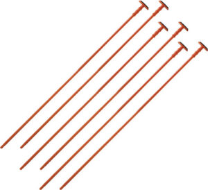 GSS ORANGE RIFLE RODS .22 - CALIBER 6-PACK