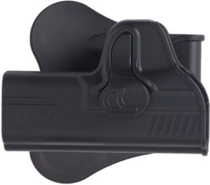 BULLDOG RR HOLSTER PADDLE POLY - HI-POINT 40 & 45 BLK RH