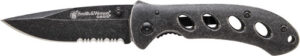 S&W OASIS SMALL LINER LOCK - KNIFE 2.6" STONEWASH BLADE