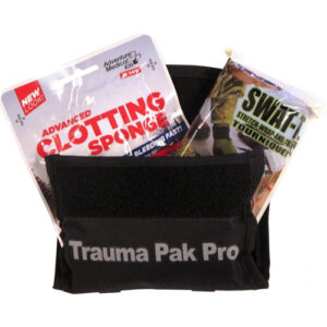 TRAUMA PACK PRO WITH QUIKCLOT & SWAT-T - BLACK