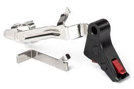 ZEV PRO FLAT FACE TRIGGER BAR KIT SMALL BLK/RED