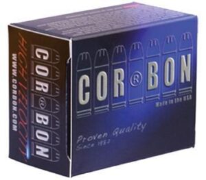 Corbon Self-Defense JHP Handgun Ammunition 9mm Luger +p 90 gr JHP 1500 fps 20/box