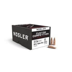 Nosler Custom Competition Bullets .22 cal .224" 69 gr HPBT 100/ct