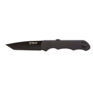 Telum Aftershock Tactical Automatic Knife 3-1/2" Tanto Blade Black