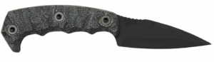 HALF FACE BLADES HUMINT 3" BLADE, 8"OA, CPM S45VN STEEL, ARMOR BLK, GRY MICARTA GRIP