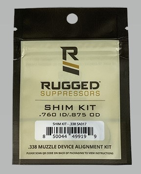 RUGGED SUPPRESSORS SHIM KIT .338CAL