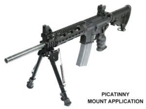 UTG BIPOD TACTICAL OP 8-12.4" - PICATINNY MOUNT W/STUD ADAPTER