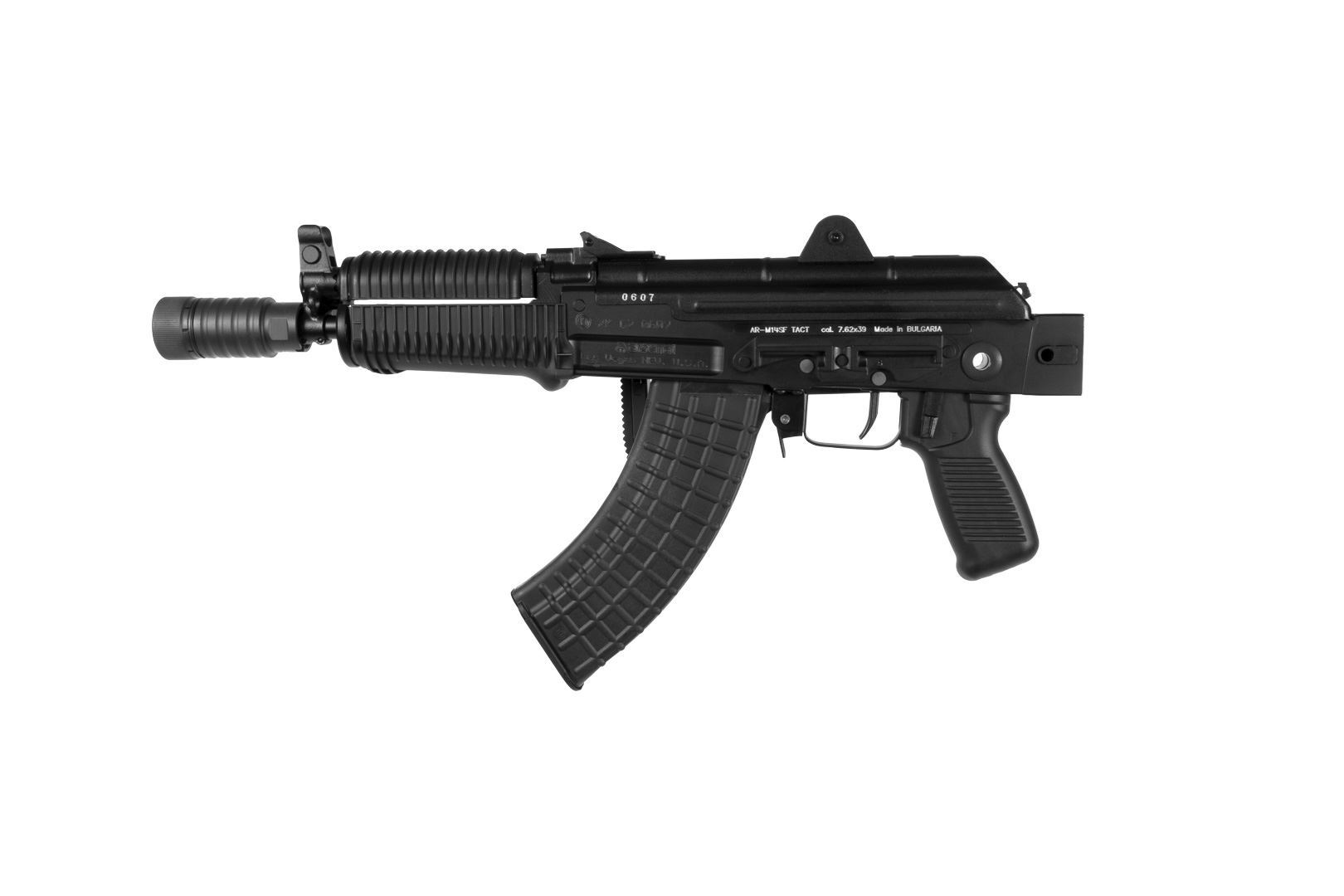 Arsenal Factory SBR AR-M14SF TACT 7.62x39mm Rifle Tactical Right-Side Folding Stock Black - Image 3
