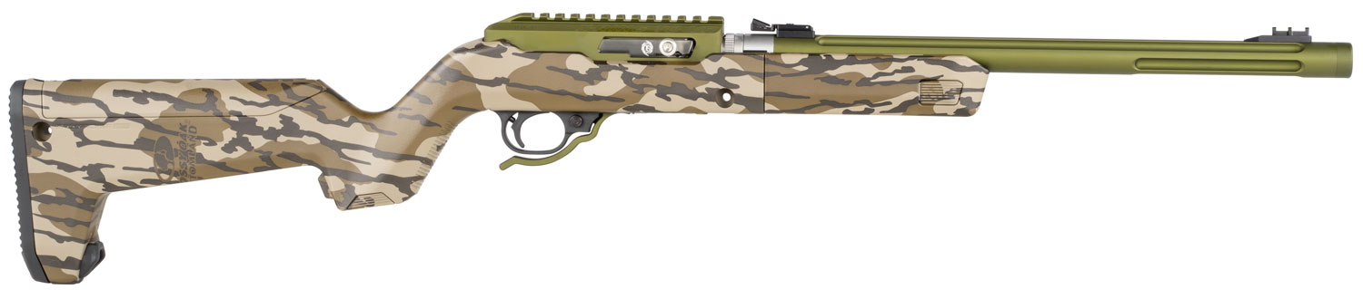 Tactical Solutions ATDMODBBMOB X-Ring Takedown VR 22 LR 16.50" 10+1 Matte Olive Drab Mossy Oak Bottomland Magpul X-22 Backpacker Stock Ambidextrous Hand