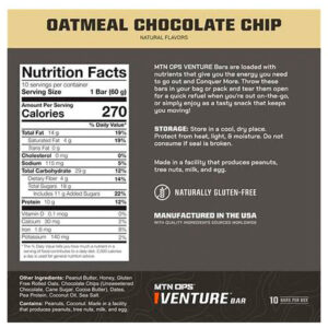 MTN OPS Venture Bar Oatmeal Chocolate Chip 10pk