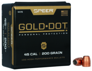 Speer 4478 Gold Dot Personal Protection 45Cal 200gr Hollow Point 100 Per Box/5 Case