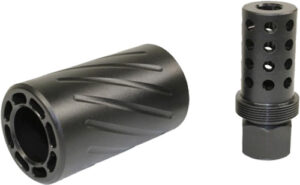 GUNTEC AR15 5.56 MUZZLE BRAKE - W/ QUICK DETACH BLAST SHIELD