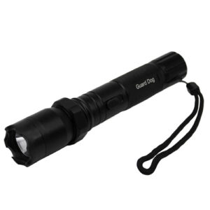 STUN GUN FLASHLIGHT - BLACK, 320 LUMENS, DIABLO II