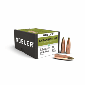 Nosler E-Tip Lead Free Rifle Bullets 9.3mm .366" 250gr SPTZ E-Tip 50/ct