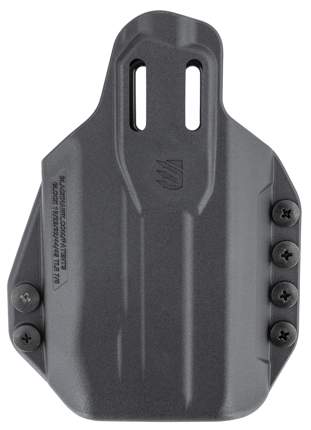 Blackhawk 416302BK Stache IWB Size 02 Black Polymer Belt Clip Compatible w/Glock 19/23/32/45 Belt 1.50" Wide Ambidextrous