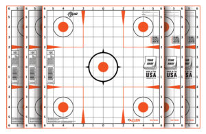 EZ-Aim 15333100 Sight-In  Grid Paper Self-Adhesive 12" x 12" Orange/White 100 Per Pack