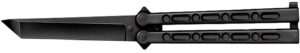 Cold Steel CS-92EAB FGX Balisong 5" Folding Plain Tanto Black Griv-Ex Blade/Handle