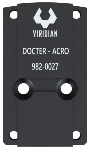 Viridian 9820027 RFX45 Docter Mounting Adapter  Black Anodized