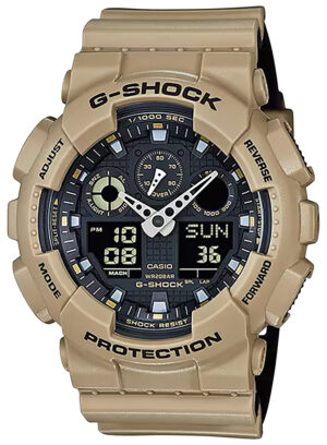 G-shock/vlc Distribution GA100L8A G-Shock Tactical Brown Stainless Steel Bezel 145-215mm
