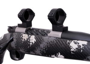 Weatherby W740705 Scope Mount/Ring Combo  Matte Black Alloy 30mm Tube Weatherby Mark V Medium Rings Magnum 9-Lug Action