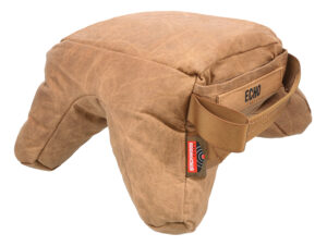 Birchwood Casey BC-BAG-SSEU Steady-Shot Echo Bag Heavyweight Prefilled Tan Wax Canvas Front and Rear Bag