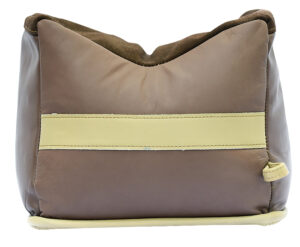 BenchMaster BMALBBLE Bench Bag  Rifle Large Empty Brown Leather Front Bag .55 lbs