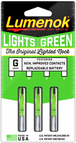 LUMENOK LIGHTED NOCK - SIGNATURE SERIES GREEN 3PK - Image 4
