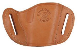 BULLDOG BELT SLIDE HOLSTER TAN - RH SMALL FRAME REVOLVERS 2-4"