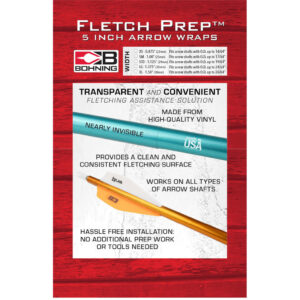 Bohning Fletch Prep Wraps 5 in. Standard Clear 30 pk.